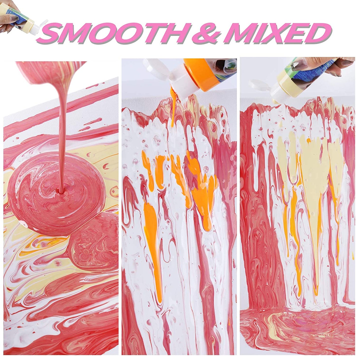 Colours of paint mixed together - Stationery Island