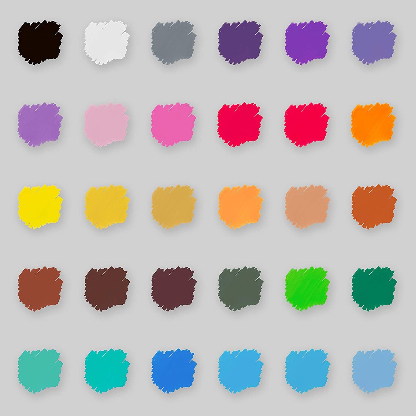 Pack of 30 different coloured dry wipe D30 chalk pens that have a 3mm fine nib - Stationery Island