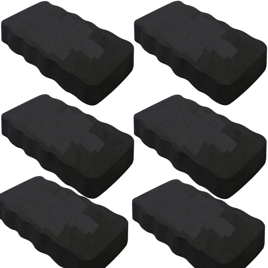 Stationery Island magnetic whiteboard erasers, pack of 6