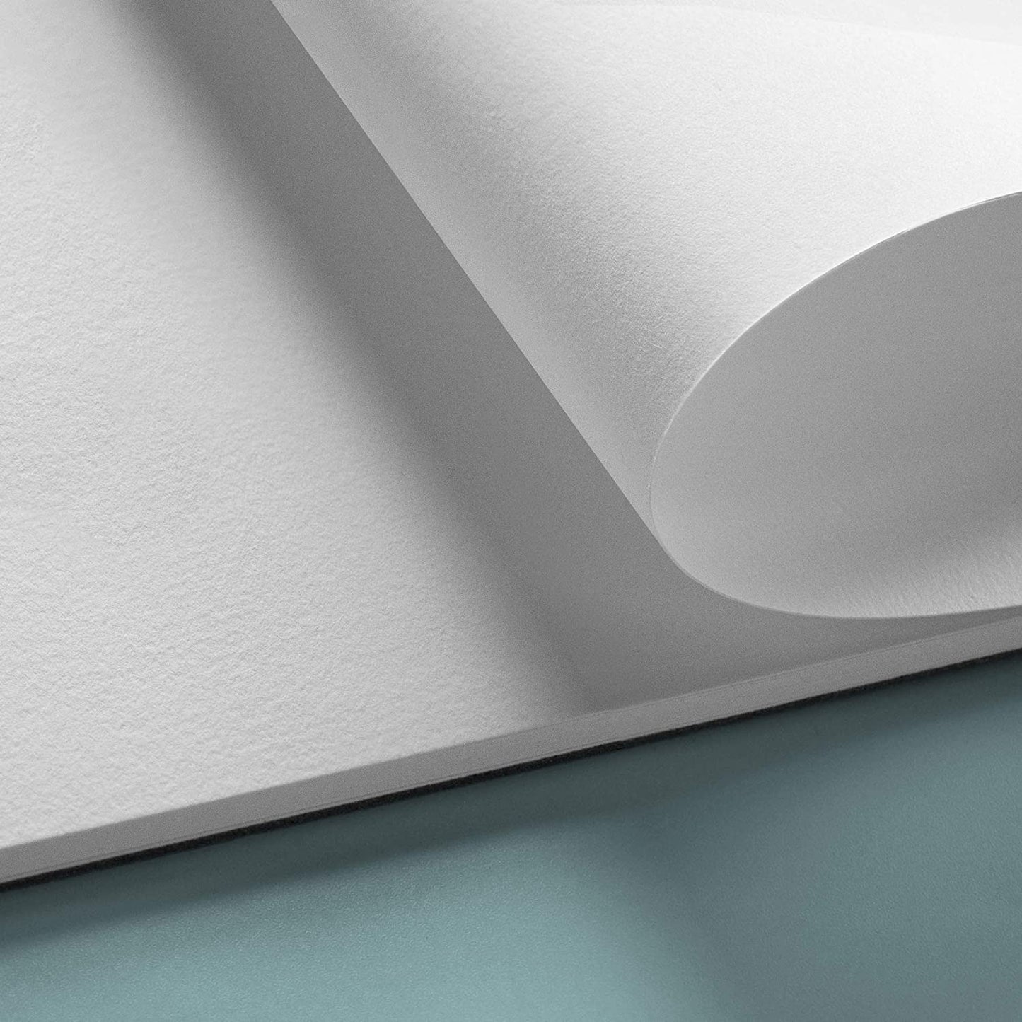 Paper being rolled over in the A4 Pencilmarch watercolour paper pad with 230 gsm paper and 30 pages that comes in a pack of 2 - Stationery Island