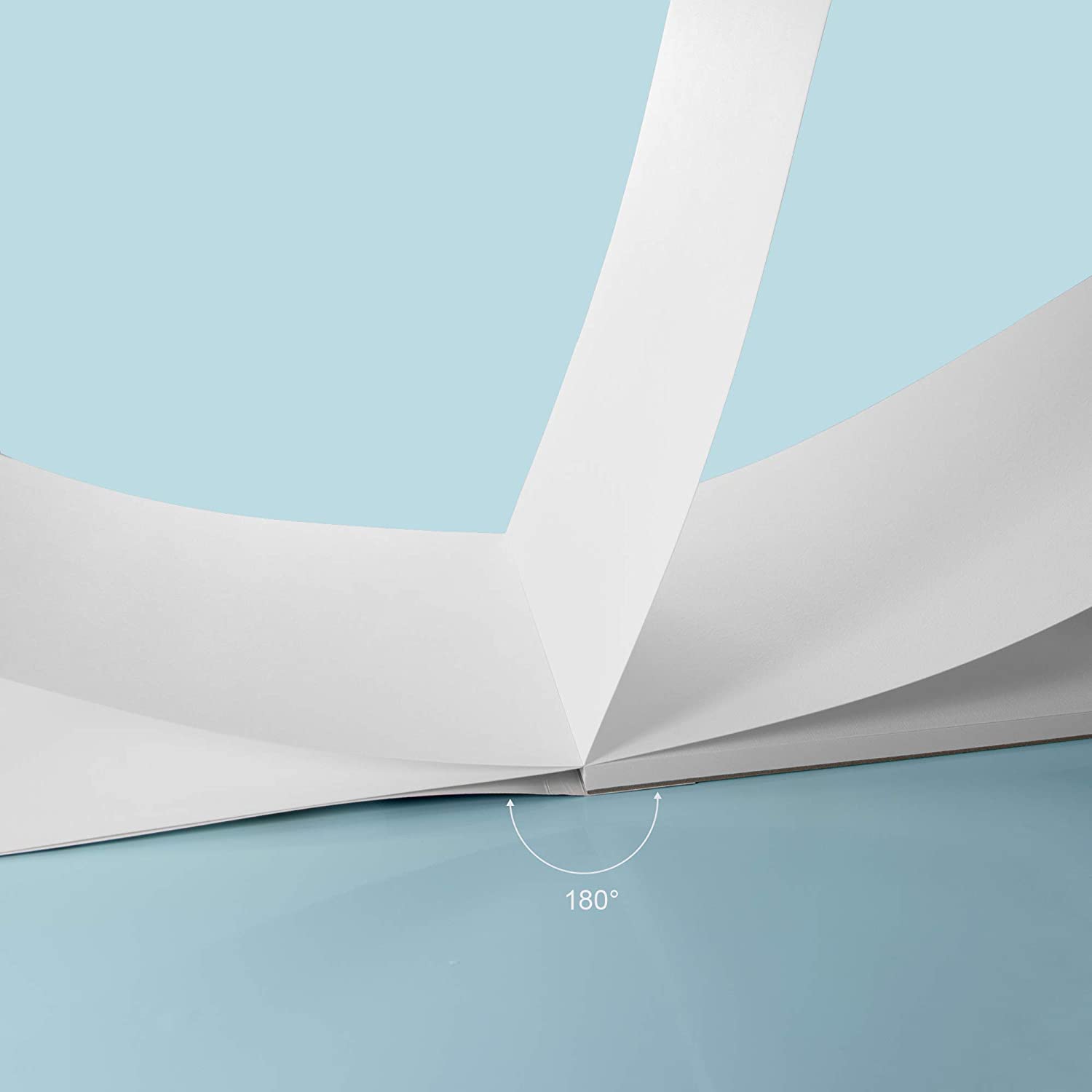 The paper from the A4 Pencilmarch water colour paper pad with 230 gsm paper and 30 pages that comes in a pack of 2, can be turned 180 degrees - Stationery Island